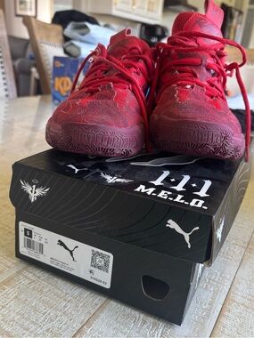 Puma Kids' Red Melo Signature Sneakers